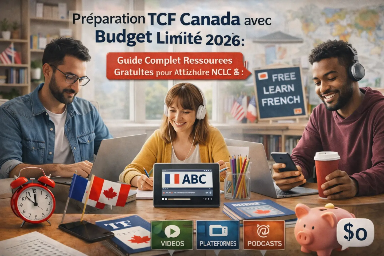 Préparation TCF Canada avec Budget Limité 2026 : Guide Complet Ressources Gratuites pour Atteindre NCLC 8+ avec 0$ Investissement